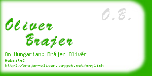 oliver brajer business card